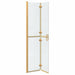 Perete de duș Walk-in Altele auriu și transparent 80 x 190 cm - WALTI WALTI
