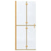 Perete de duș Walk-in Altele auriu și transparent 80 x 190 cm - WALTI WALTI