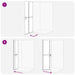 Perete de duș Walk-in Altele auriu și transparent 80 x 190 cm - WALTI WALTI