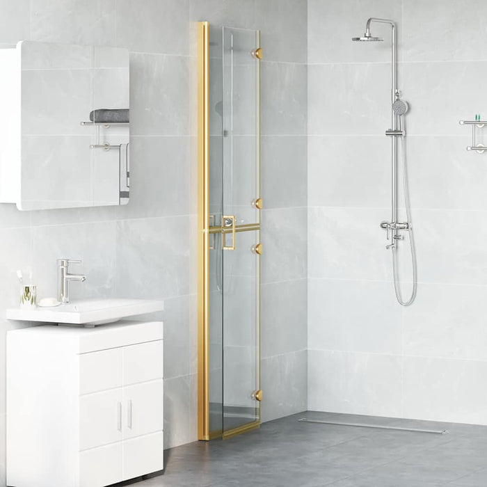 Perete de duș Walk-In Auriu 90 x 6.5 x 190 cm - WALTI WALTI
