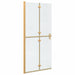 Perete de duș Walk-In Auriu 90 x 6.5 x 190 cm - WALTI WALTI
