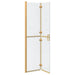 Perete de duș Walk-In Auriu 90 x 6.5 x 190 cm - WALTI WALTI