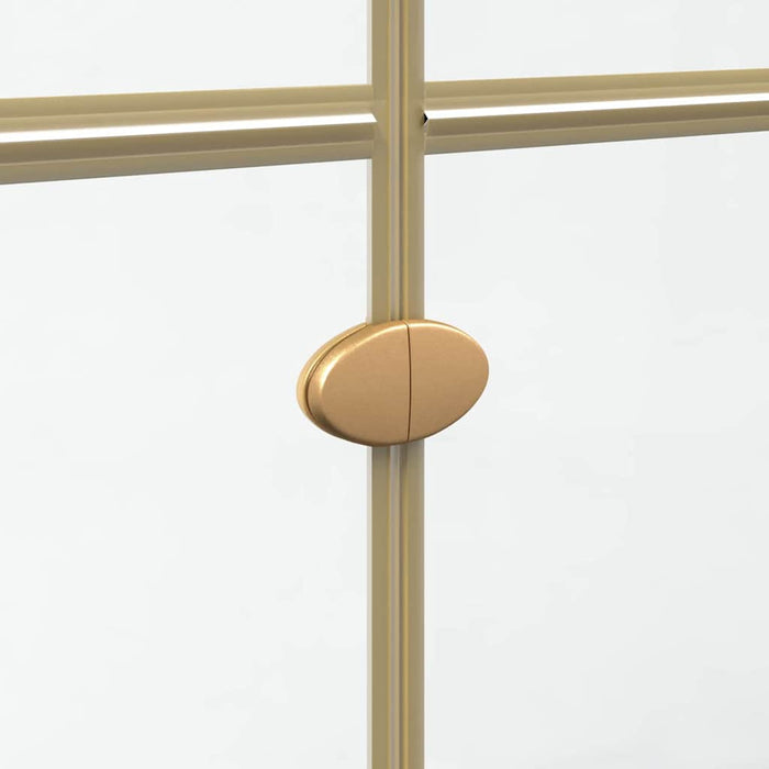 Perete de duș Walk-In Auriu 100 x 6,5 x 190 cm - WALTI WALTI