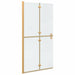 Perete de duș Walk-In Auriu 100 x 6,5 x 190 cm - WALTI WALTI