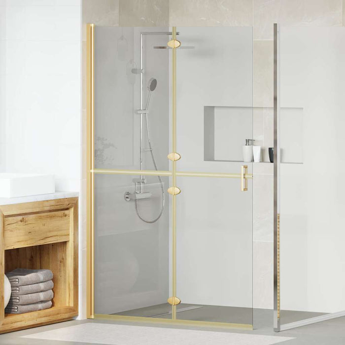 Perete de duș Walk-In Auriu 120 x 6,5 x 190 cm - WALTI WALTI
