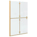 Perete de duș Walk-In Auriu 120 x 6,5 x 190 cm - WALTI WALTI