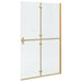 Perete de duș Walk-In Auriu 120 x 6,5 x 190 cm - WALTI WALTI