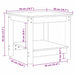 Masă de cafea Maro ceruit 50 x 50 x 45 cm Lemn masiv de pin - WALTI WALTI