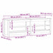 Bancă pentru pantofi cu raft Maroniu cerat 160 x 36,5 x 50 cm - WALTI WALTI