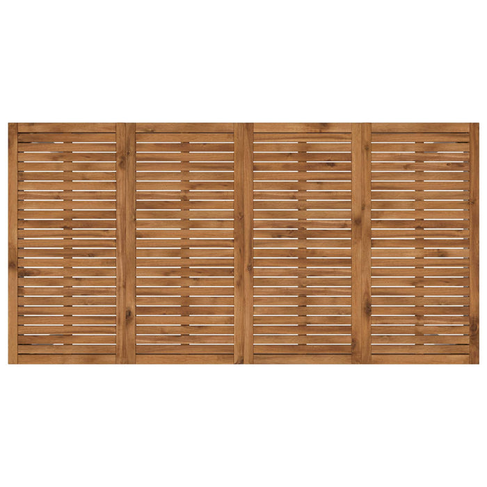 Masă de cină pentru grădină Natural și Alb 196 x 100,5 x 75 cm WALTI