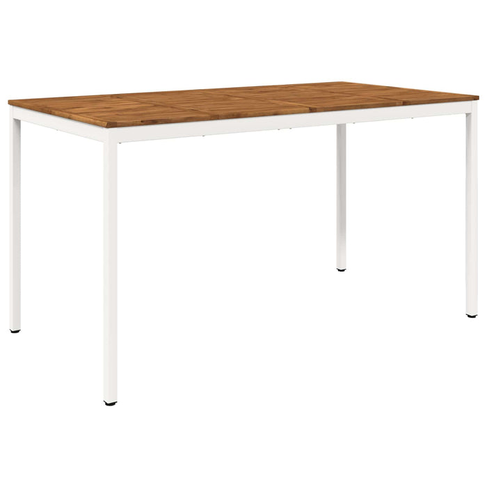 Masă de Bar în Grădină Natural și Alb 196 x 100,5 x 105 cm WALTI