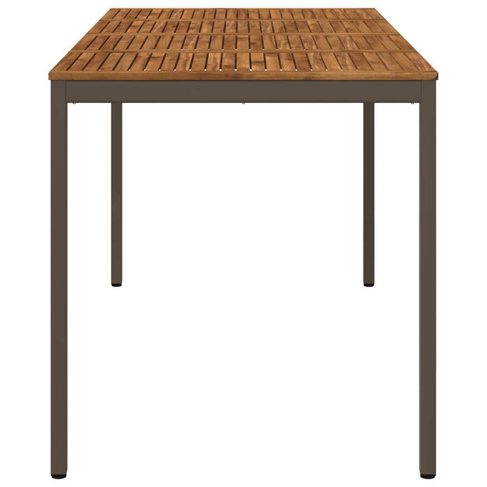 Masă de Bar în Grădină Natural și Cafea 196 x 100,5 x 105 cm WALTI