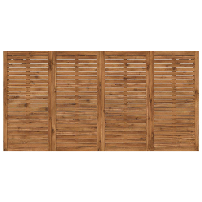 Masă de Bar în Grădină Natural și Cafea 196 x 100,5 x 105 cm WALTI