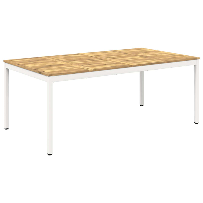 Masă de cină pentru grădină Alb 196 x 100,5 x 75 cm WALTI
