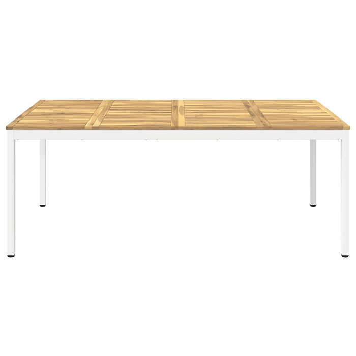 Masă de cină pentru grădină Alb 196 x 100,5 x 75 cm WALTI