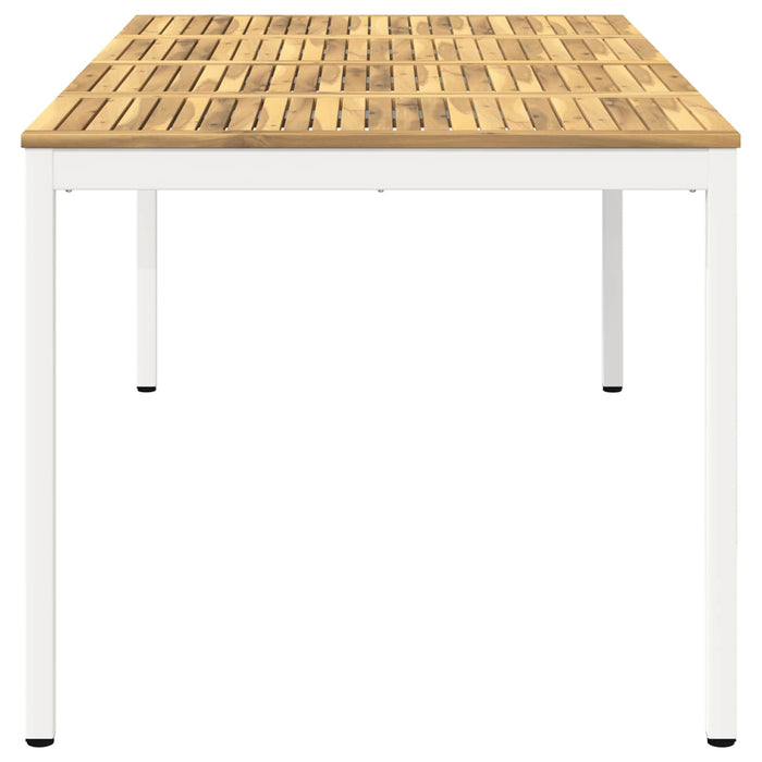 Masă de cină pentru grădină Alb 196 x 100,5 x 75 cm WALTI