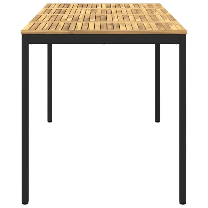 Masă de Bar în Grădină Alb și negru 196 x 100,5 x 105 cm WALTI