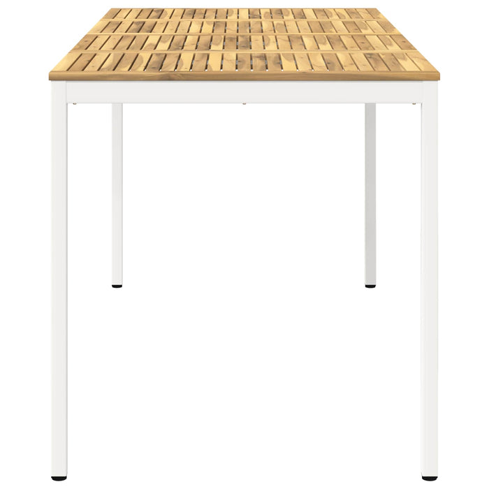 Masă de Bar în Grădină Alb 196 x 100,5 x 105 cm WALTI