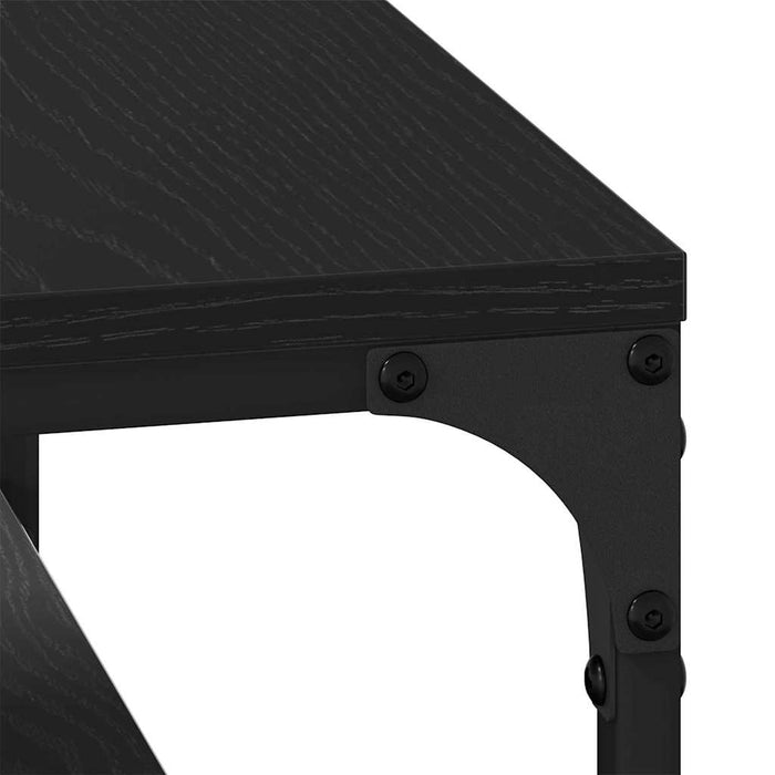 Masă de cafea Stejar Negru 81 x 50 x 40 cm Lemn compozit - WALTI WALTI