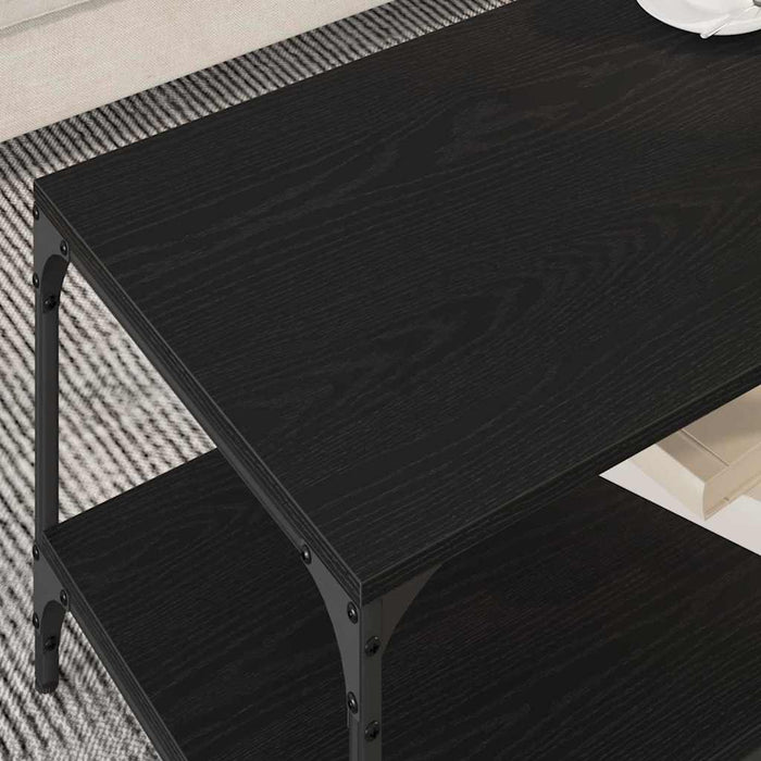 Masă de cafea Stejar Negru 81 x 50 x 40 cm Lemn compozit - WALTI WALTI