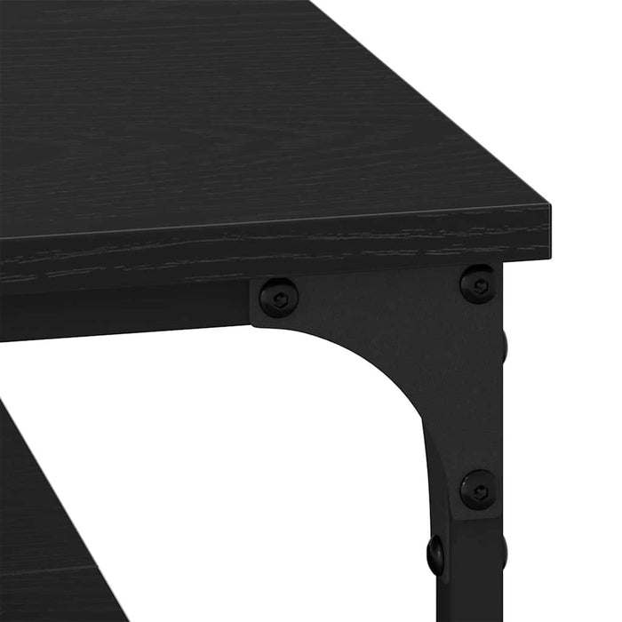 Masă de cafea Stejar negru 80 x 80 x 40 cm Lemn compozit - WALTI WALTI