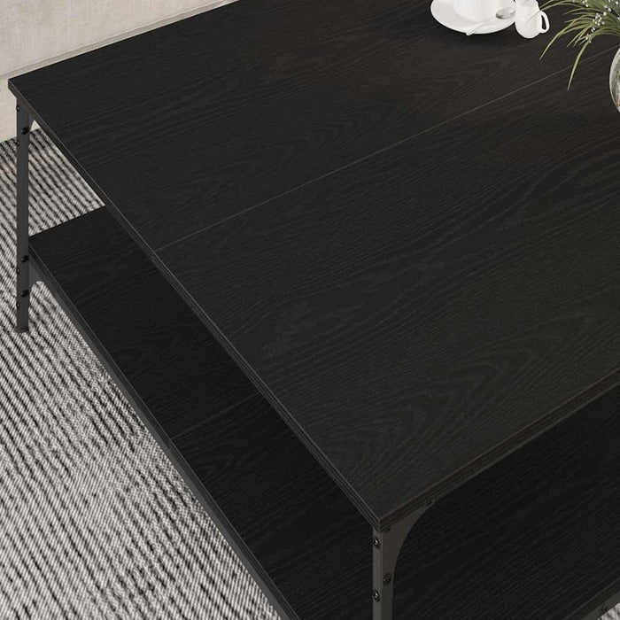 Masă de cafea Stejar negru 100 x 100 x 40 cm Lemn compozit - WALTI WALTI