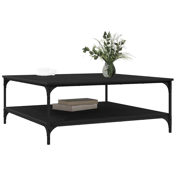 Masă de cafea Stejar negru 100 x 100 x 40 cm Lemn compozit - WALTI WALTI