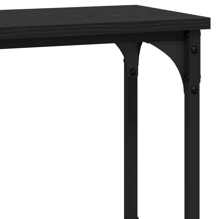 Masă de consolă Stejar negru 100 x 22,5 x 75 cm Lemn compozit - WALTI WALTI