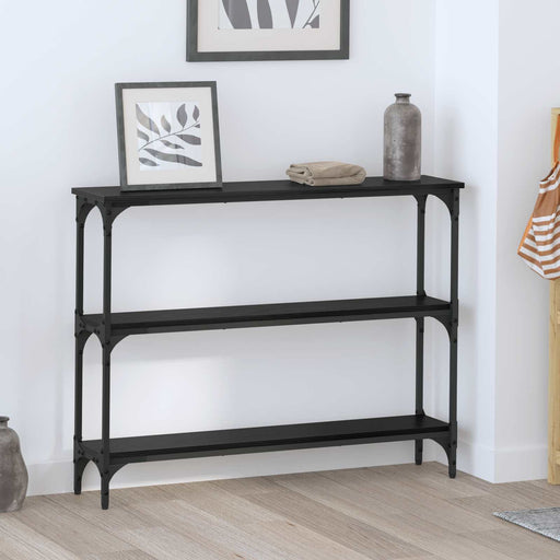 Masă de consolă Stejar negru 100 x 22,5 x 75 cm Lemn compozit - WALTI WALTI