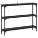 Masă de consolă Stejar negru 100 x 22,5 x 75 cm Lemn compozit - WALTI WALTI