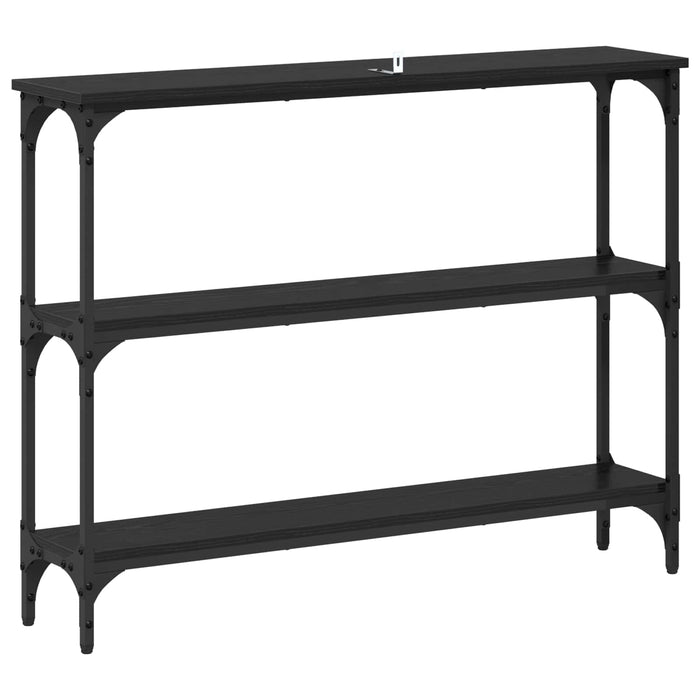 Masă de consolă Stejar negru 100 x 22,5 x 75 cm Lemn compozit - WALTI WALTI