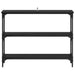Masă de consolă Stejar negru 100 x 22,5 x 75 cm Lemn compozit - WALTI WALTI