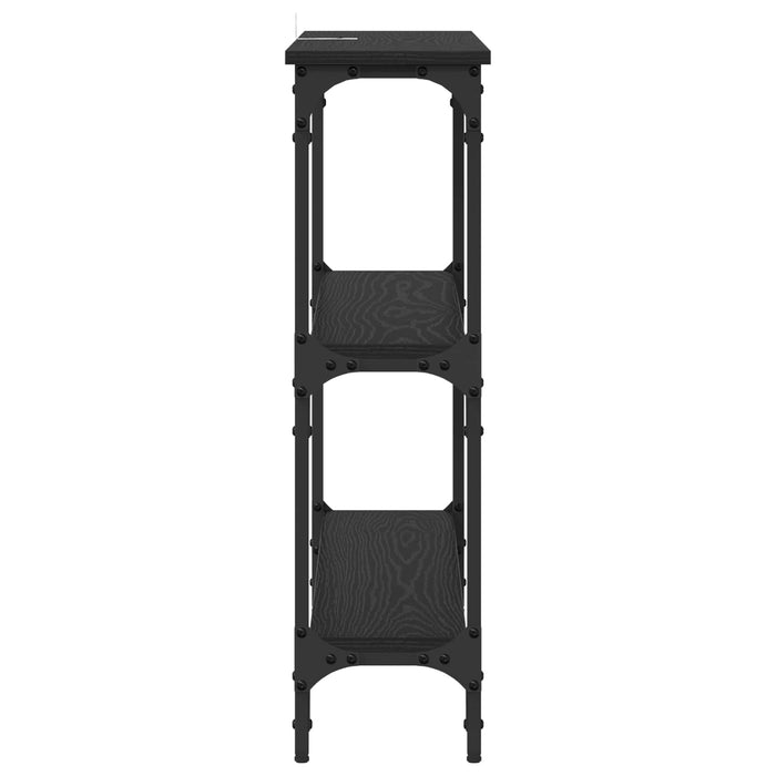 Masă de consolă Stejar negru 100 x 22,5 x 75 cm Lemn compozit - WALTI WALTI