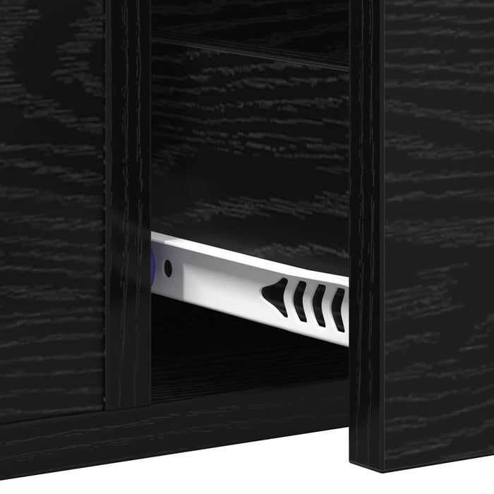 Masă de consolă Stejar negru 100 x 34.5 x 75 cm Lemn compozit - WALTI WALTI