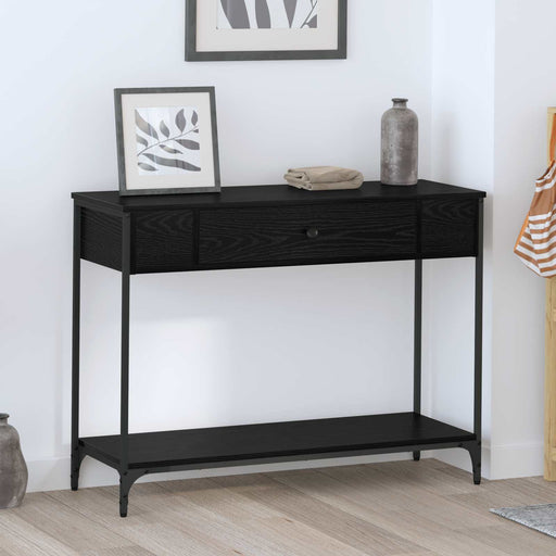 Masă de consolă Stejar negru 100 x 34.5 x 75 cm Lemn compozit - WALTI WALTI