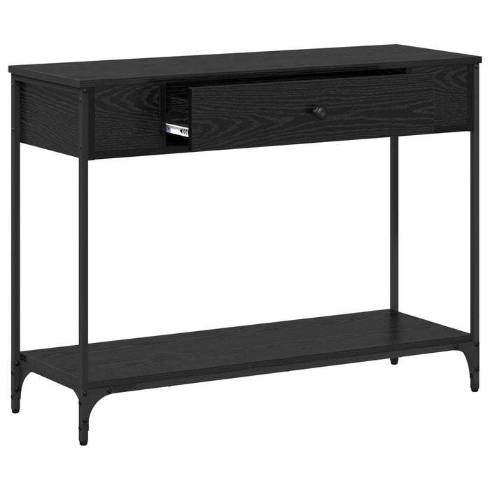 Masă de consolă Stejar negru 100 x 34.5 x 75 cm Lemn compozit - WALTI WALTI