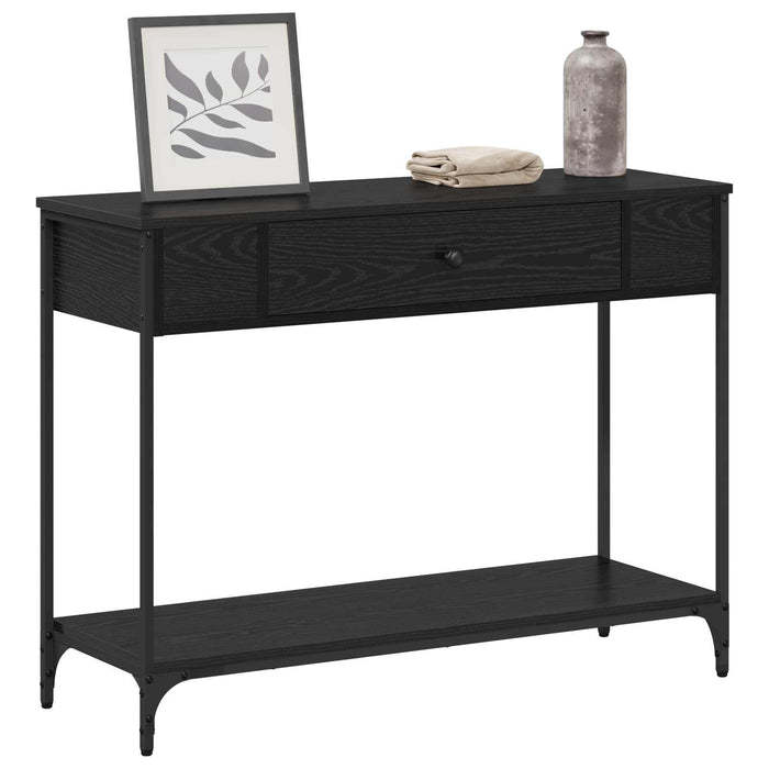 Masă de consolă Stejar negru 100 x 34.5 x 75 cm Lemn compozit - WALTI WALTI