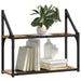 Raft de perete cu raft Lemn vechi 60 x 21 x 51 cm Lemn compozit - WALTI WALTI