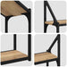 Raft de perete stejar artizanal 60 x 21 x 51 cm Lemn compozit - WALTI WALTI