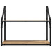 Raft de perete stejar artizanal 60 x 21 x 51 cm Lemn compozit - WALTI WALTI