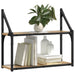 Raft de perete stejar artizanal 60 x 21 x 51 cm Lemn compozit - WALTI WALTI