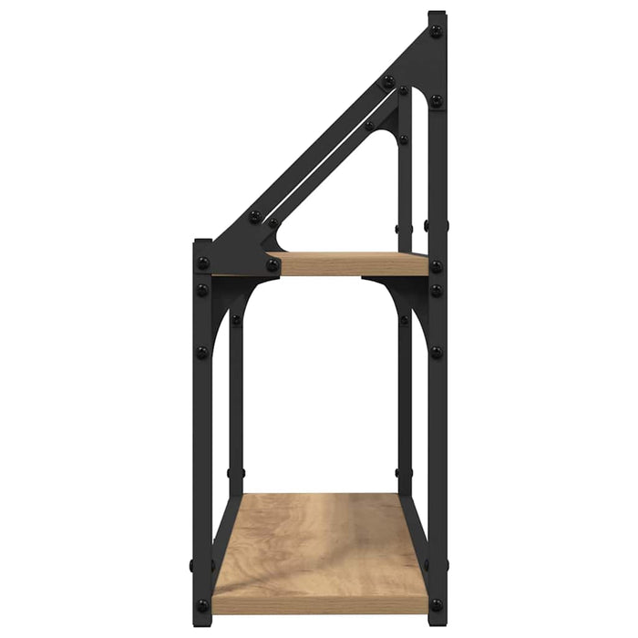 Raft de perete stejar artizanal 60 x 21 x 51 cm Lemn compozit - WALTI WALTI
