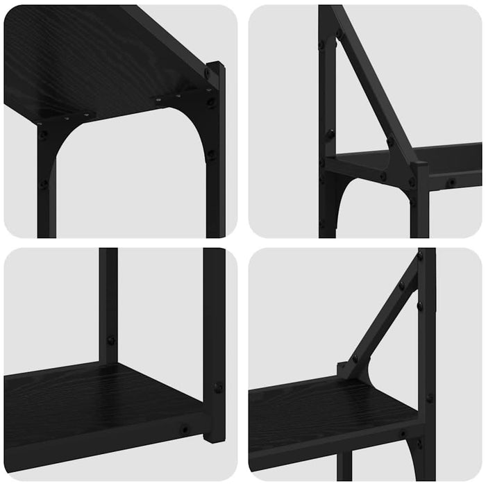 Raft de perete Stejar negru 60 x 21 x 51 cm Lemn compozit - WALTI WALTI