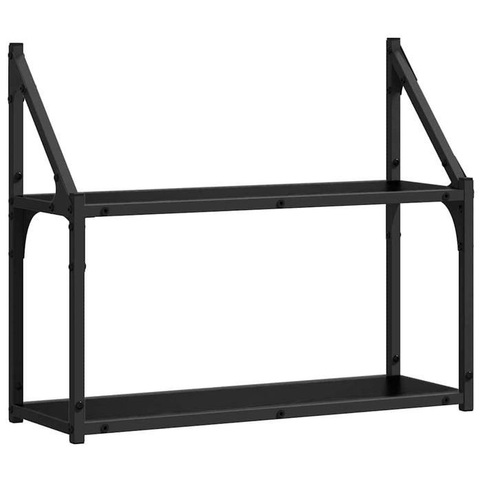 Raft de perete Stejar negru 60 x 21 x 51 cm Lemn compozit - WALTI WALTI