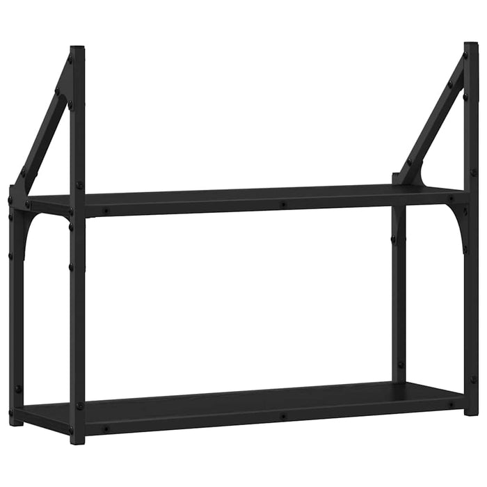 Raft de perete Stejar negru 60 x 21 x 51 cm Lemn compozit - WALTI WALTI