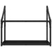 Raft de perete Stejar negru 60 x 21 x 51 cm Lemn compozit - WALTI WALTI