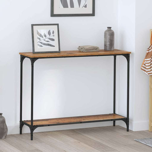 Masă de consolă Lemn vechi 101 x 30.5 x 75 cm Lemn compozit - WALTI WALTI