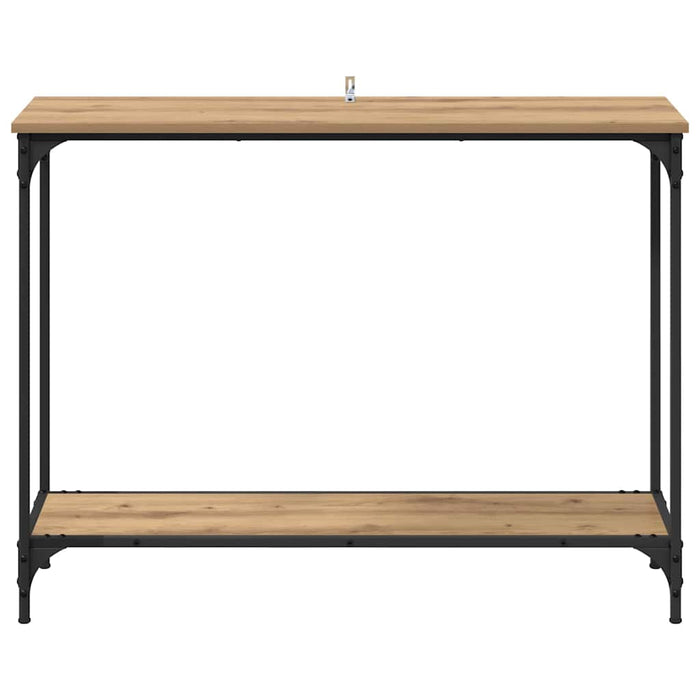 Masă de consolă cu raft stejar artizanal 101 x 30.5 x 75 cm - WALTI WALTI