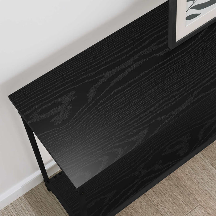 Masă de consolă Stejar negru 101 x 30.5 x 75 cm Lemn compozit - WALTI WALTI