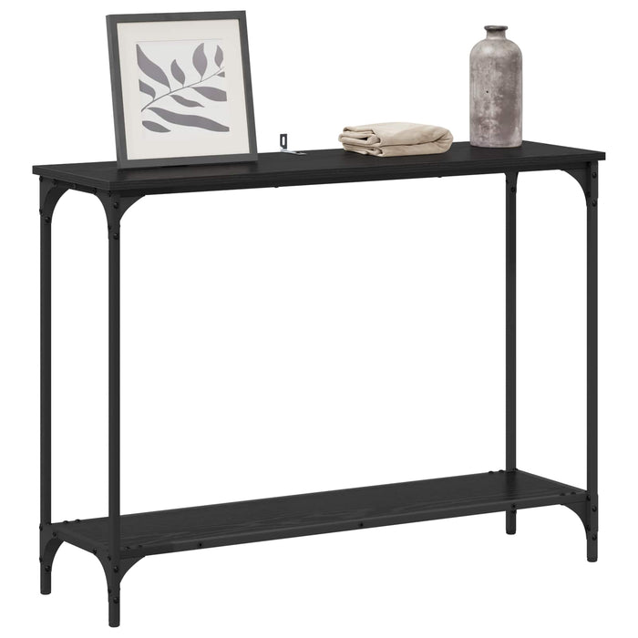 Masă de consolă Stejar negru 101 x 30.5 x 75 cm Lemn compozit - WALTI WALTI